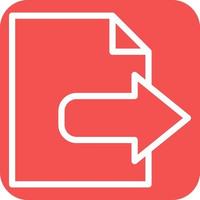 Export Icon Style vector
