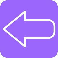 Left Arrow Icon Style vector