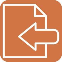 Import Icon Style vector