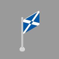 ilustración de plantilla de bandera de escocia vector