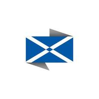 Illustration of Scotland flag Template vector