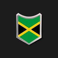 ilustración de la plantilla de la bandera de jamaica vector