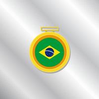 ilustración de plantilla de bandera de brasil vector