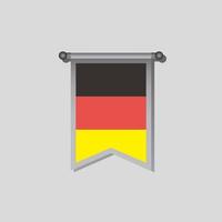 ilustración de la plantilla de la bandera de alemania vector