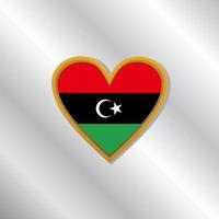 ilustración de la plantilla de la bandera de libia vector