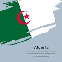 Illustration of Algeria flag Template vector