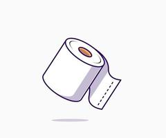 wc tissue icon vector illustration. flat cartoon style. on a white background.