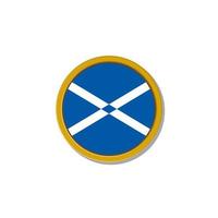 ilustración de plantilla de bandera de escocia vector