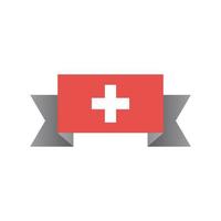 Illustration of Switzerland flag Template vector