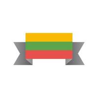 Illustration of Lithuania flag Template vector