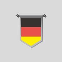 ilustración de la plantilla de la bandera de alemania vector