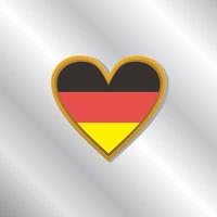 ilustración de la plantilla de la bandera de alemania vector