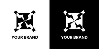 Modern Creative idea logo X minimalist. logo idea vector design