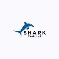 Shark logo icon design template flat vector