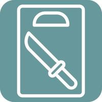 Cutting Board Icon Style vector