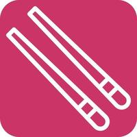 Chopsticks Icon Style vector