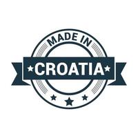 Croatia stamp design vector