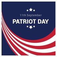 USA Patriot day design with flag vector