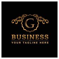 Alphabetic logo design with elegent design and typography vector