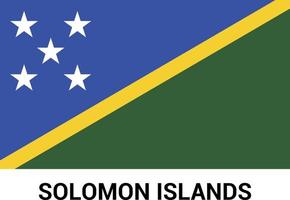 Solomon Islands Flag design vector