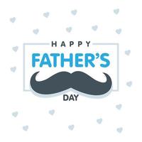 Happy Father's day card with typography vector