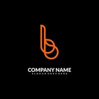 Modern initial BB logo letter simple and creative design concept vector