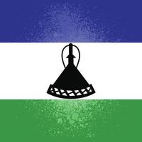 Lesotho Independence day design vector