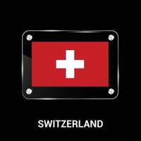 vector de diseño de bandera suiza