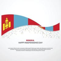 Mongolia Happy independence day Background vector