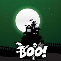 Happy Halloween scary Night background vector