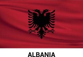 Albania flag design vector