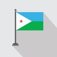 bandera del país con vector de diseño creativo