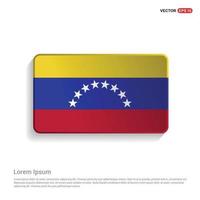 Venezuela flag design card  vector