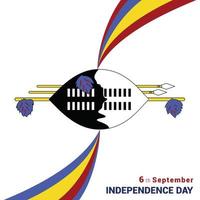 Swaziland Independence day design vector