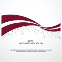 Latvia Happy independence day Background vector