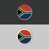 Illustration of South Africa flag Template vector