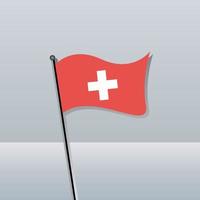 ilustración de la plantilla de la bandera de suiza vector