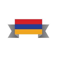 ilustración de la plantilla de la bandera de armenia vector