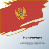 Illustration of Montenegro flag Template vector