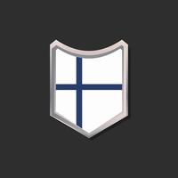 ilustración de la plantilla de la bandera de finlandia vector