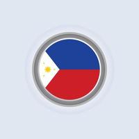 ilustración de la plantilla de la bandera de filipinas vector