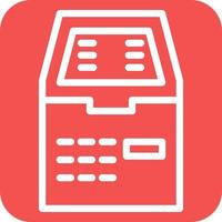 Atm Machine Icon Style vector