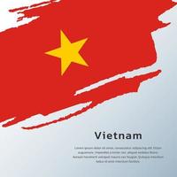 ilustración de la plantilla de la bandera de vietnam vector