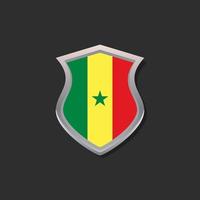 Illustration of Senegal flag Template vector