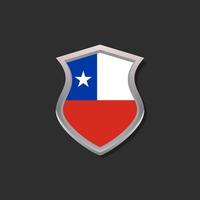 Illustration of Chile flag Template vector