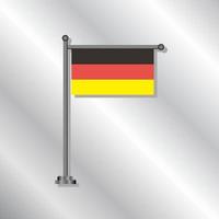 ilustración de la plantilla de la bandera de alemania vector