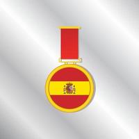 ilustración de plantilla de bandera de españa vector