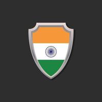 Illustration of India flag Template vector