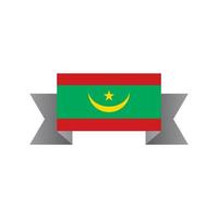 ilustración de la plantilla de la bandera de mauritania vector