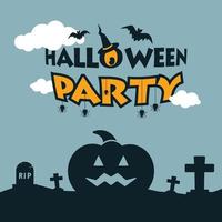 Happy Halloween design typography vector